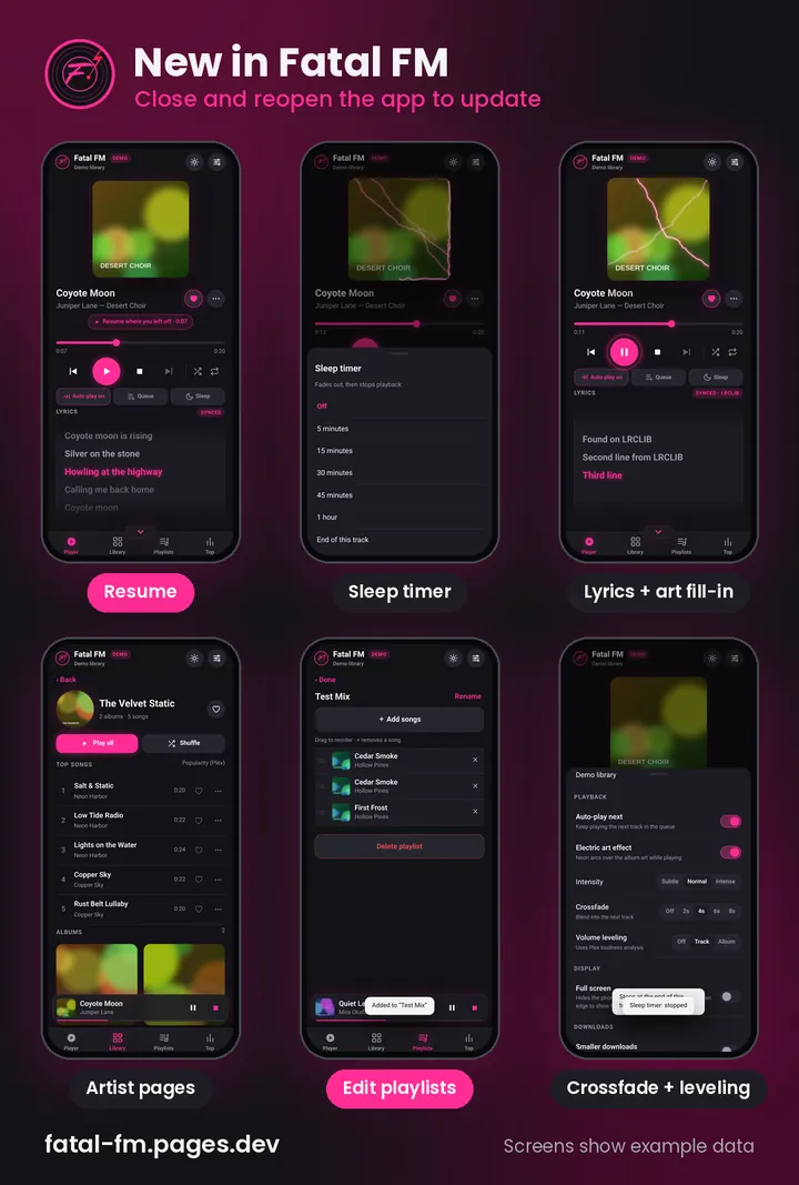 Six new extras update