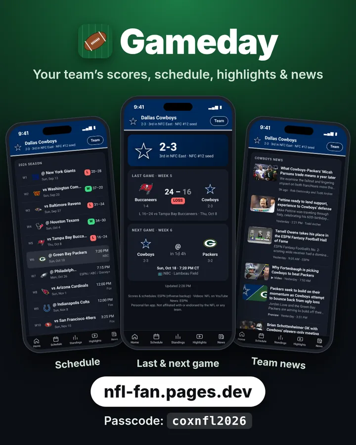 Gameday fantasy collage