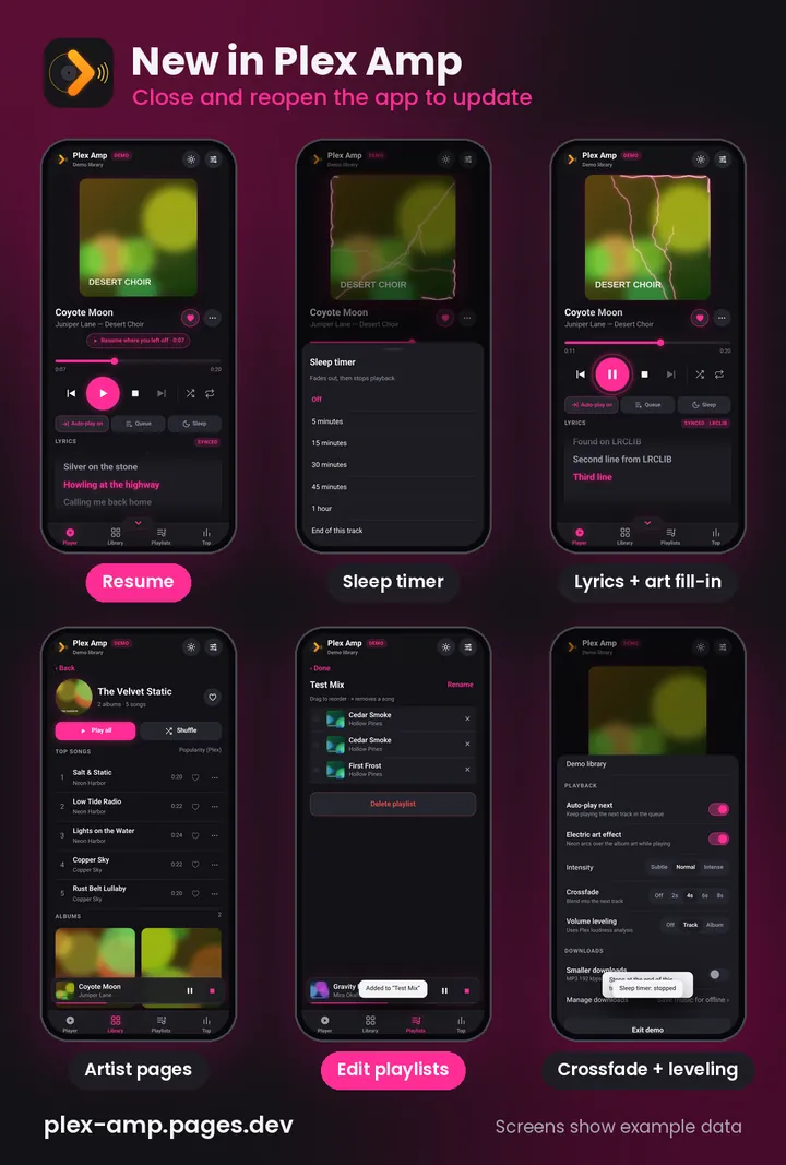 Six new extras update